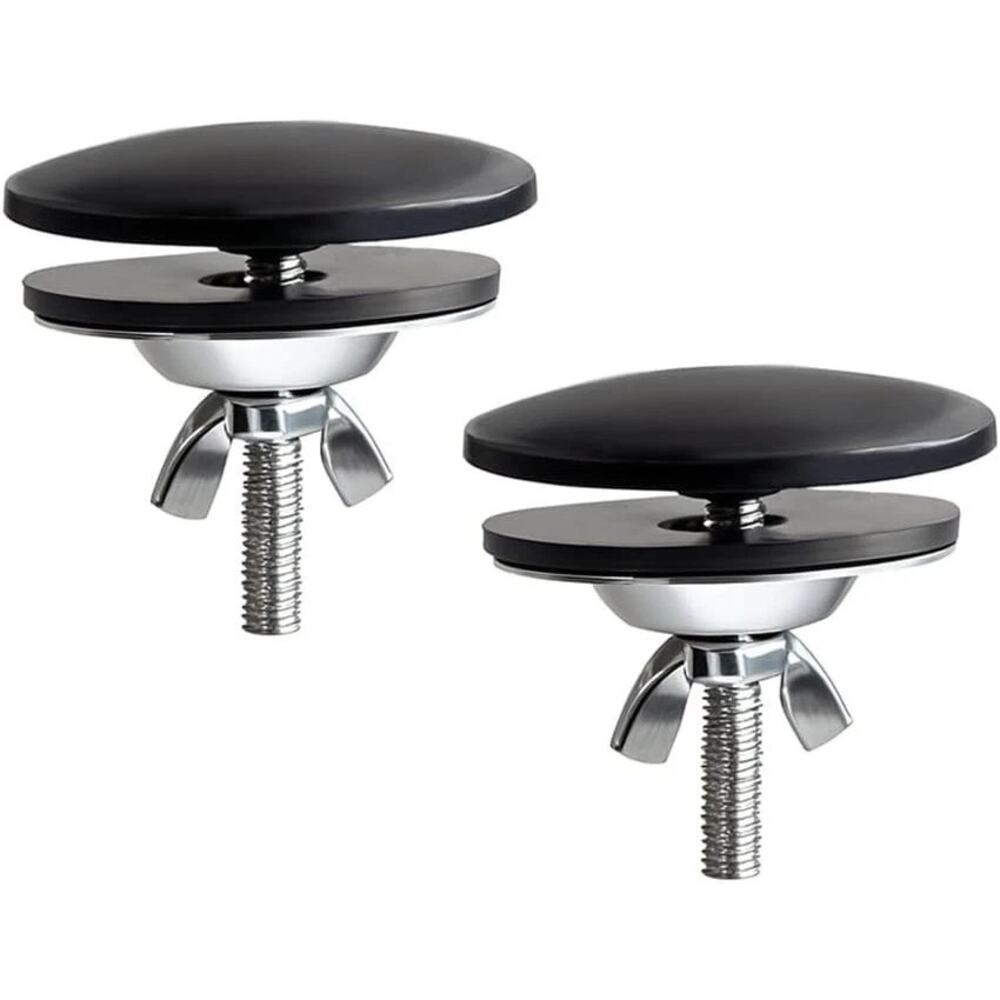 Kitchen Sink Hole Cover Black 2 Inch Metal Faucet Hole Cove Set of 2